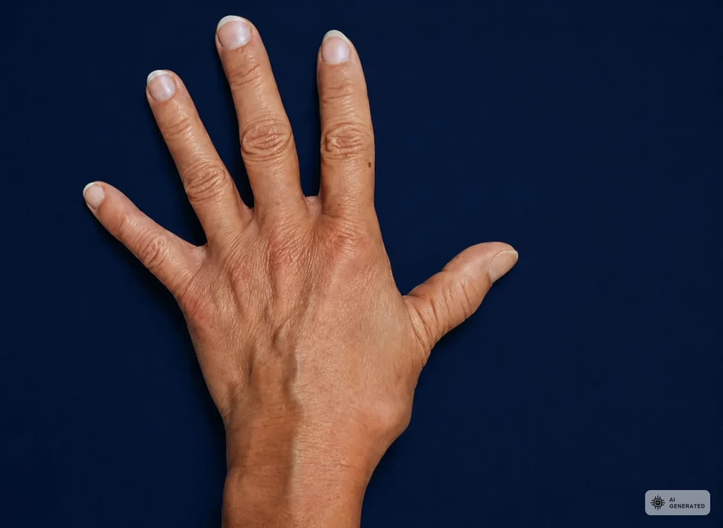Hand mit schmerzhaftem Daumensattelgelenk bei Rhizarthrose